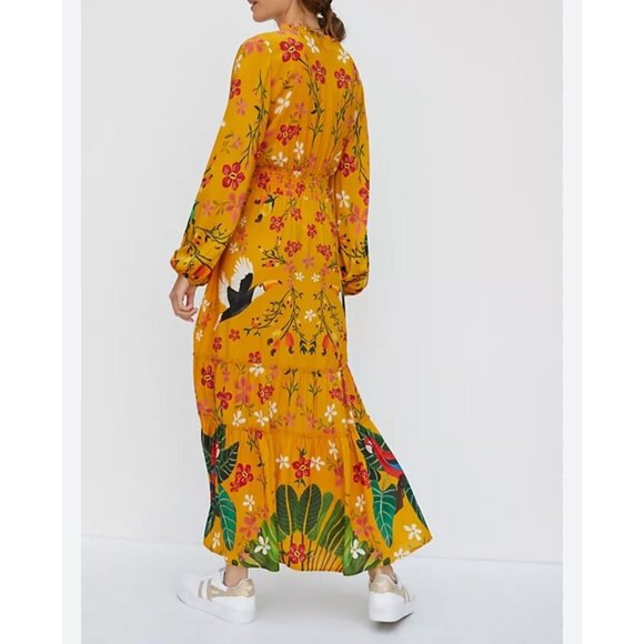 Farm Rio by Anthropologie Women's Sz XL Cristy Maxi Dress - Picture 5 of 14